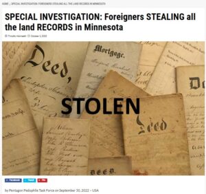 stolen land records minnesota