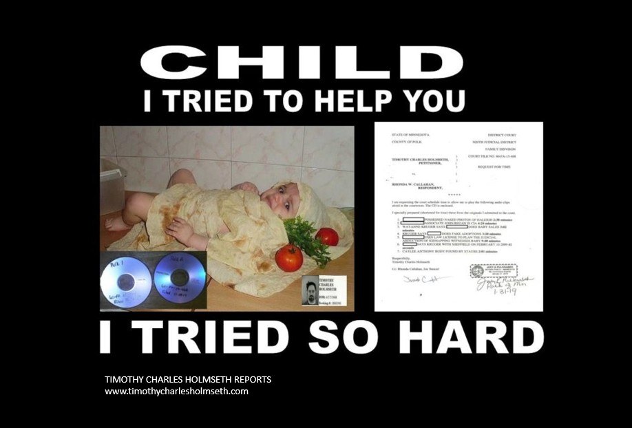 child i tried to help you timothy holmseth