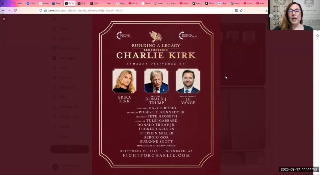 CHARLIE KIRK JESSIE CZEBOTAR FLYER