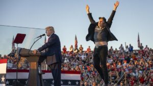 musk mars jumping trump rally occupy mars