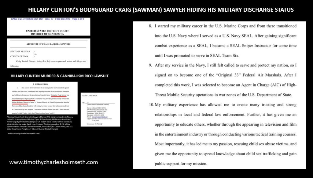 CRAIG SAWMAN SAWYER VETERANS FOR CHILD RESCUE MILITARY DISCHARGE