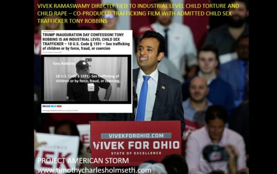 VIVEK RAMASWAMY TONY ROBBINS CHILD SEX TRAFFICKING
