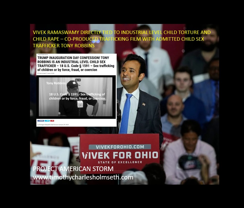VIVEK RAMASWAMY TONY ROBBINS CHILD SEX TRAFFICKING