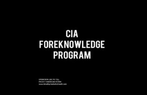 foreknowledge program cia