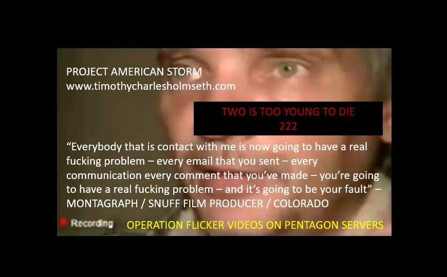TWO IS TOO YOUNG TO DIE 222 EPSTEIN FILES OPERATION FLICKER TIMOTHY HOLMSETH
