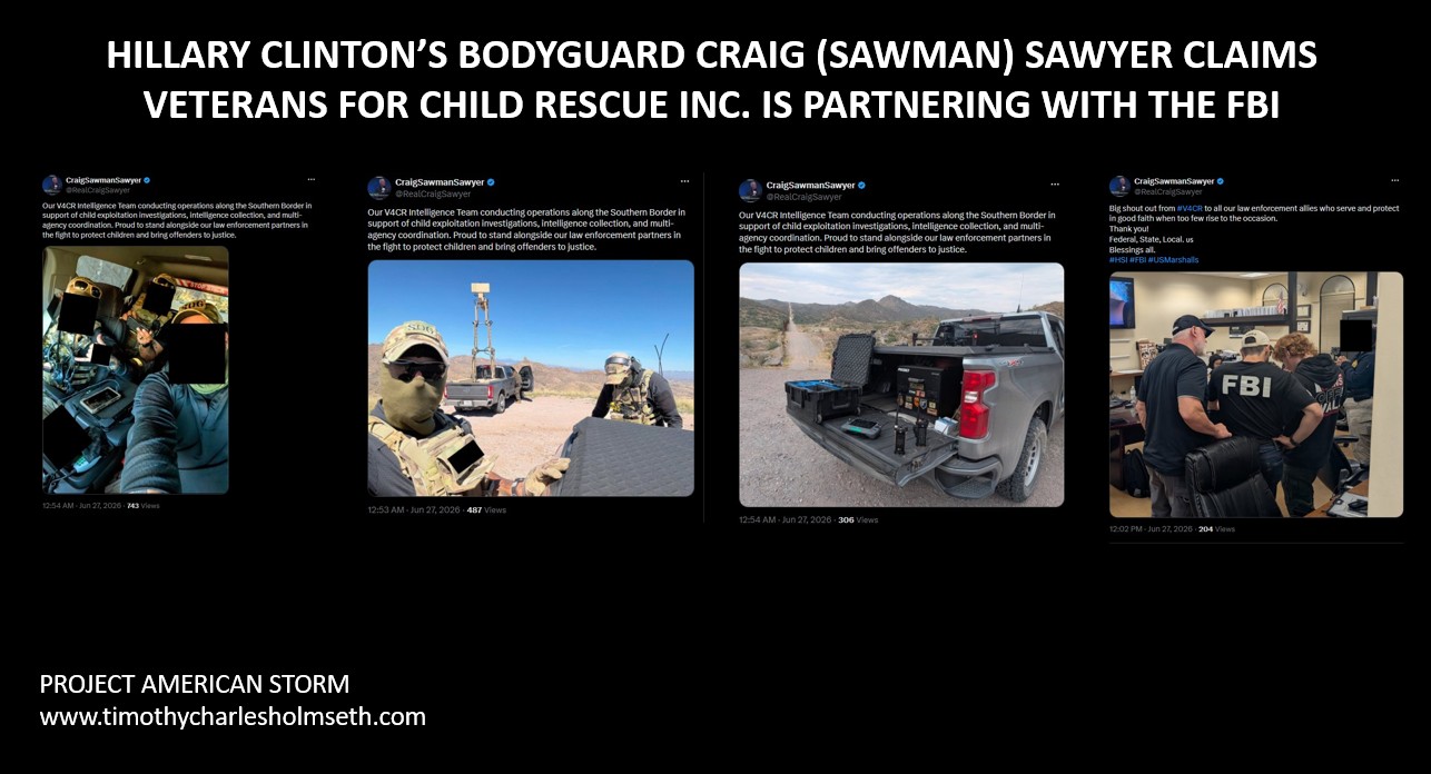 PROJECT AMERICAN STORM: HILLARY CLINTON'S BODYGUARD, CRAIG (SAWMAN ...