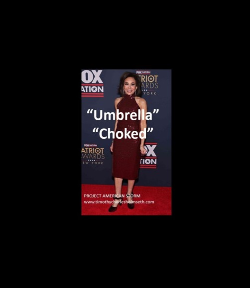 pirro jeanine umbrella choked trump holmseth timothy