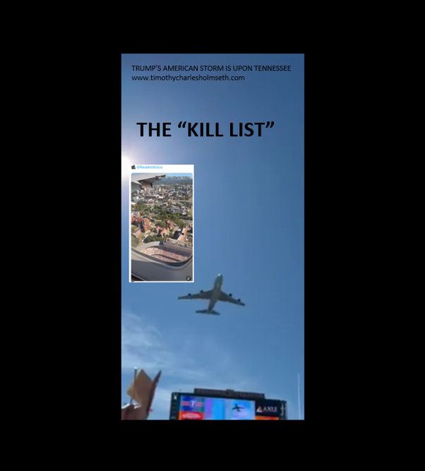 TRUMP AF1 KNOXVILLE KILL LIST