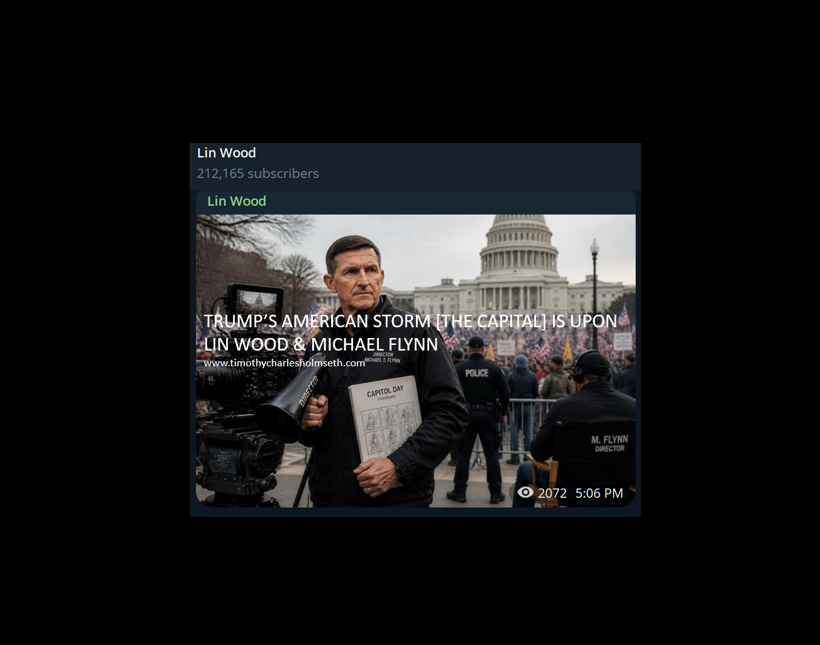 lin wood michael flynn storm the capital